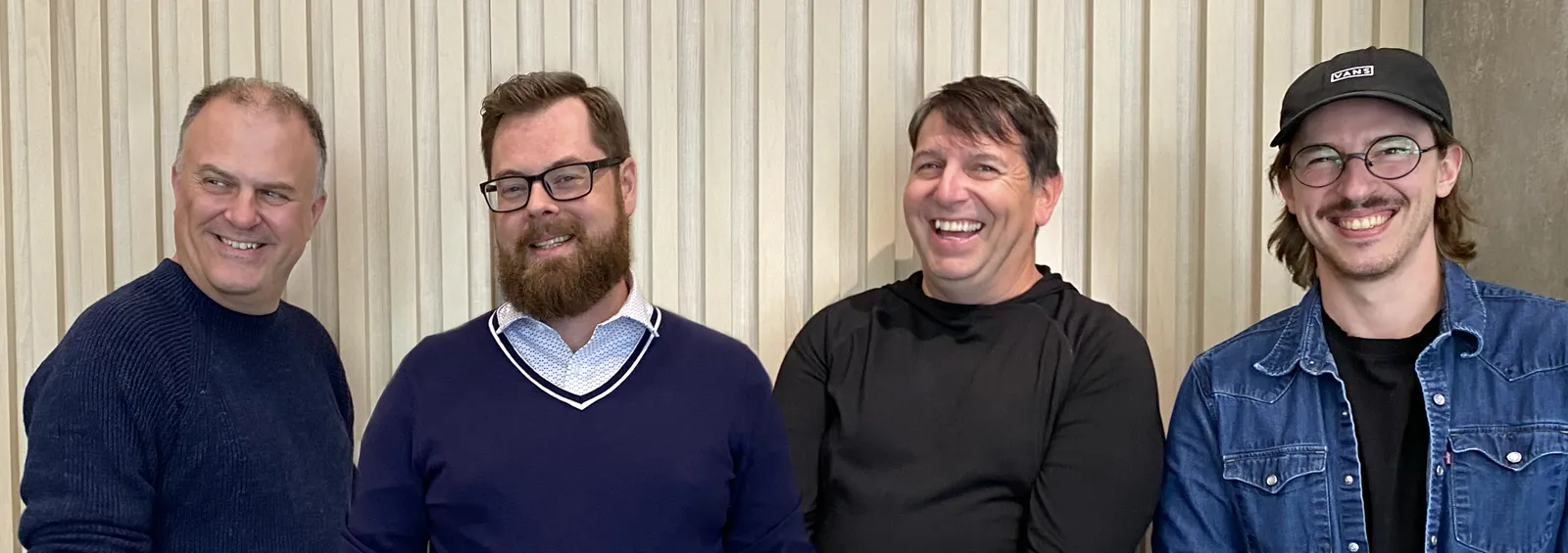 Photo de Carl-Frédéric De Celles, Stéphane St-Laurent, Hugo Comtois et Maxime Nadeau.