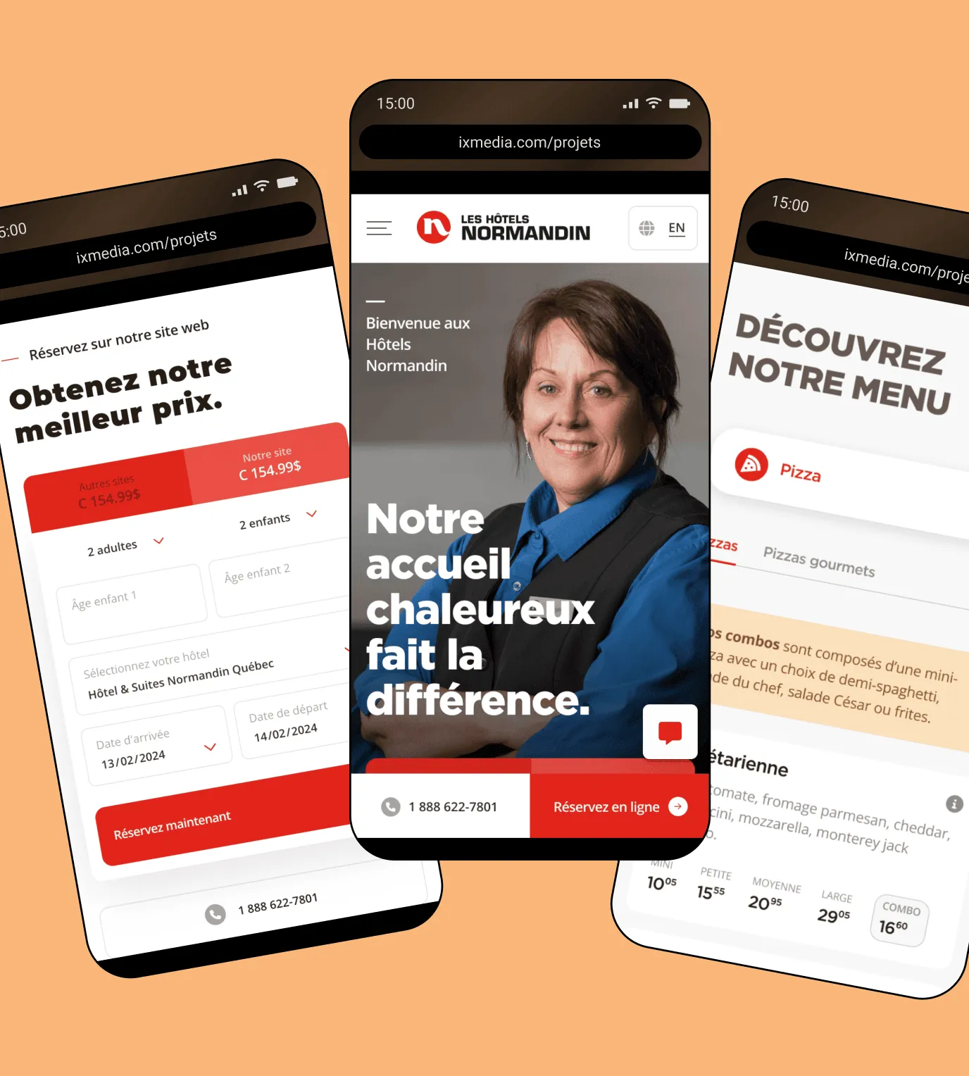Images du site Normandin hôtel