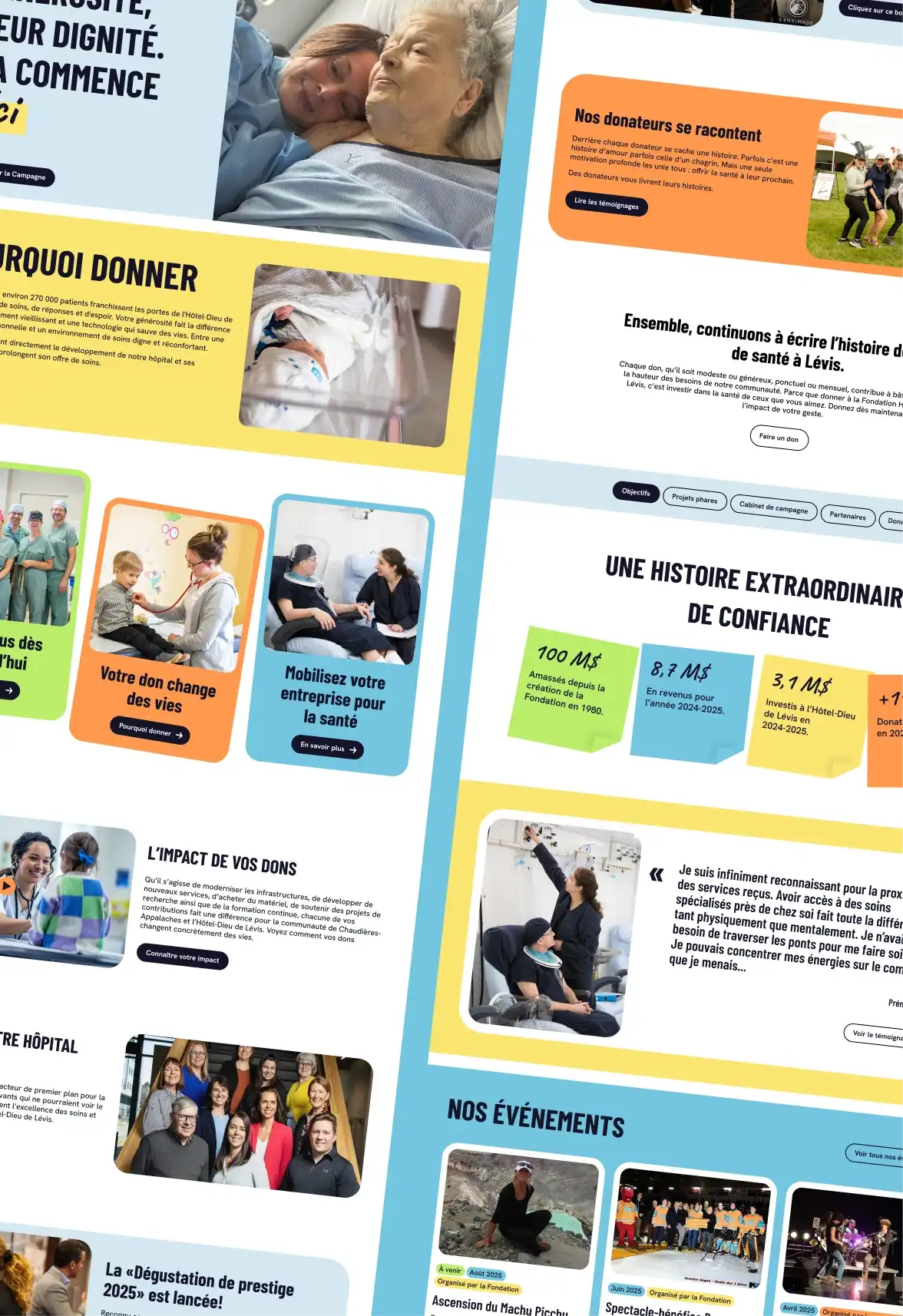 Maquette présentant les blocs réutilisables.