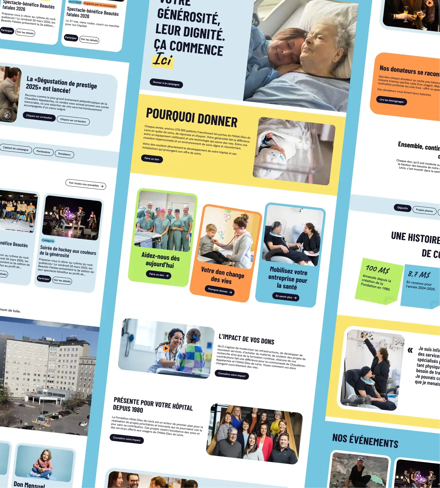 Maquette présentant les blocs réutilisables.